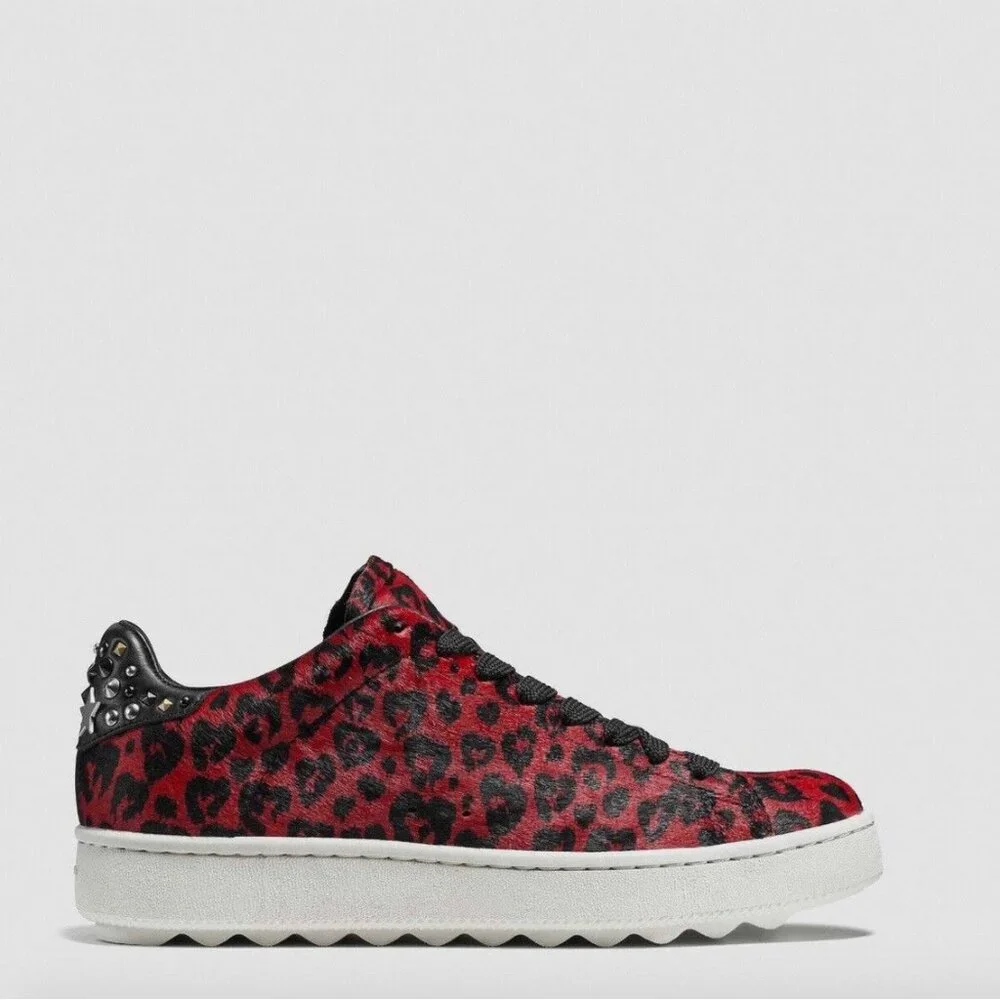 NWOB Coach C101 Haircalf With Studs Sneaker